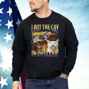 Cat In Put The Gay In Dyslexic Shirt