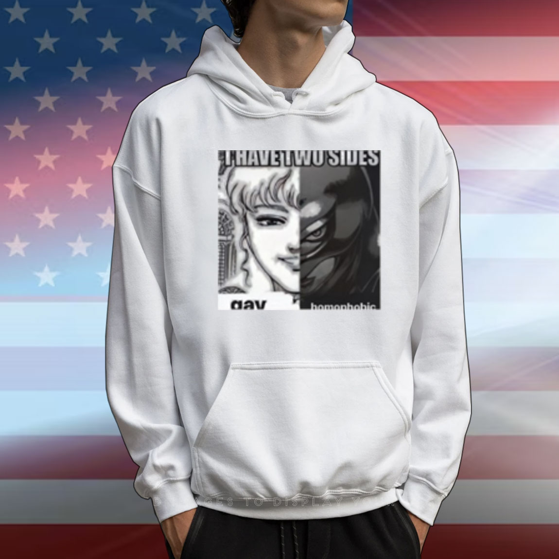 I Have Two Sides Gay Homophobic Griffith T-Shirt