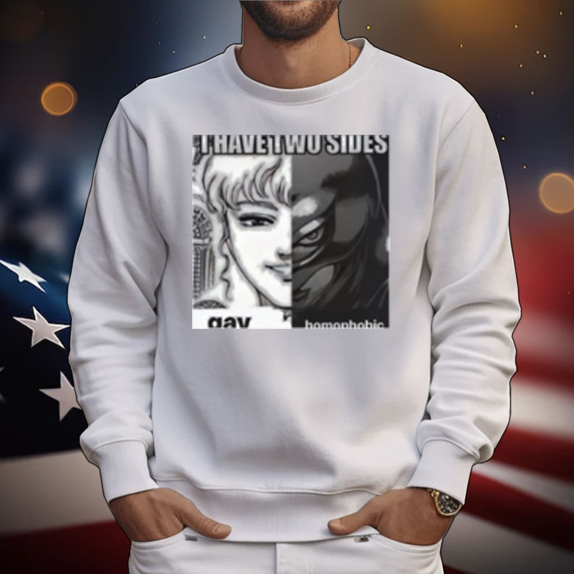 I Have Two Sides Gay Homophobic Griffith T-Shirt