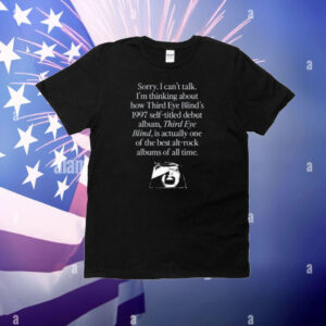 Waveygoods Sorry I Can't Talk I'm Thinking About How Third Eye Blind's 1997 Self-Titled T-Shirt
