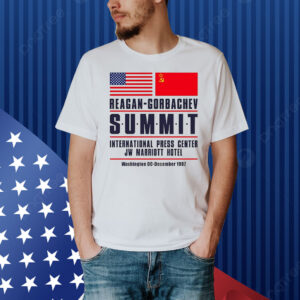 American and Chinese Reagan-Gorbachev Summit International Press Center Jw Marriott Hotel Shirt