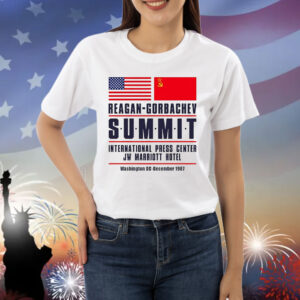 American and Chinese Reagan-Gorbachev Summit International Press Center Jw Marriott Hotel Shirt