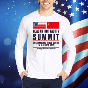 American and Chinese Reagan-Gorbachev Summit International Press Center Jw Marriott Hotel Shirt
