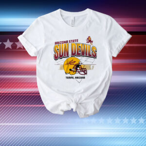 Arizona State Football Helmet Grid T-Shirt