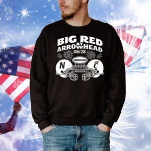 Big Red Arrowhead Football Nebraska Vs Cincinnati 08-28 T-Shirt