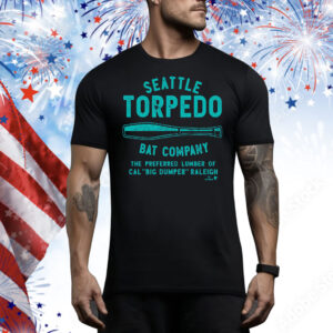 Cal Raleigh Seattle Torpedo Bat Company Tee Shirt