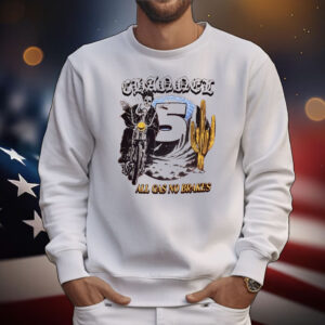 Channel 5 All Gas No Brakes Motor Cactus Globe Skeleton T-Shirt