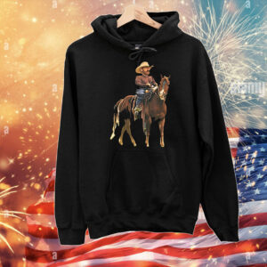 Cowboy Riding Horse Funny Western Meme T-Shirt