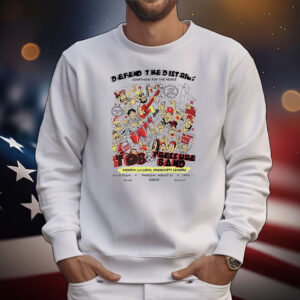 Defend The District go-go Tob and Pressure Band cartoon T-Shirt