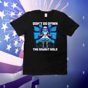Don’t go down the rabbit hole cyberpunk looking glass T-Shirt