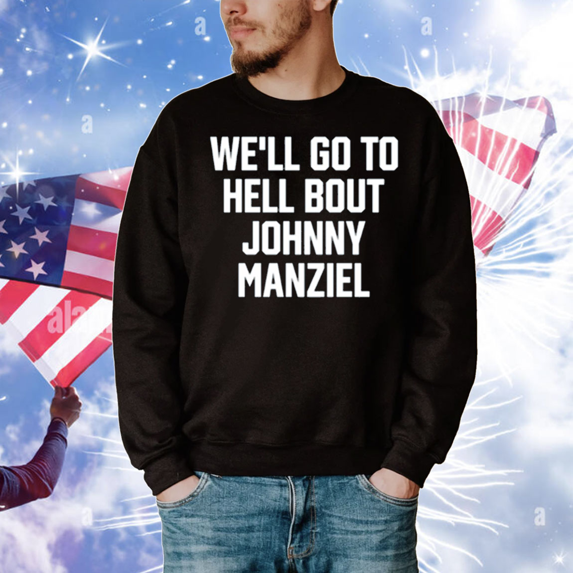 Drake Wearing We'll Go To Hell About Johnny Manziel T-Shirt