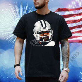 Emmitt James Smith III Dallas Cowboys watercolor art big head Shirt
