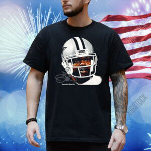 Emmitt James Smith III Dallas Cowboys watercolor art big head Shirt