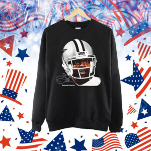 Emmitt James Smith III Dallas Cowboys watercolor art big head Shirt