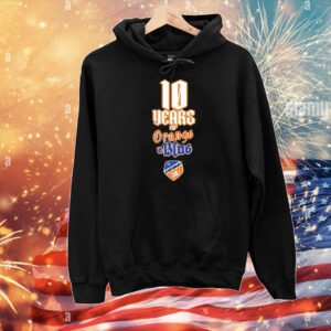FC Cincinnati 10 years of Orange and Blue T-Shirt