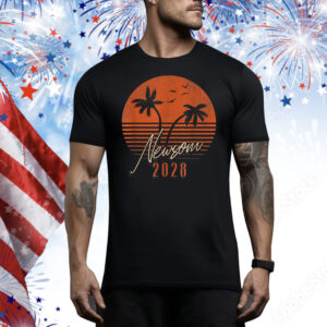 Gavin Newsom 2028 Sunset for President Democrat Tee Shirt