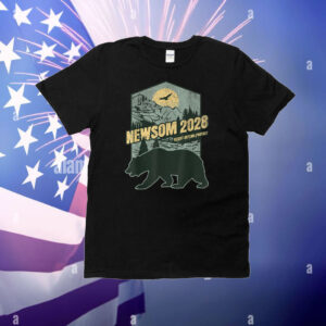 Gavin Newsom 2028 for President Resist Bear Save Our Parks T-Shirt