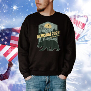Gavin Newsom 2028 for President Resist Bear Save Our Parks T-Shirt