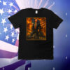 Gavin Newsom Patriotic Tank with Flag and Rifle Artwork Premium T-Shirt