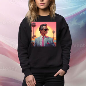 Gavin Newsom Vice Art Style Digital Art Premium Tee Shirt
