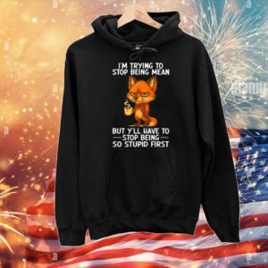 I’m Trying to Stop Being Mean But Y’ll Have to Stop Being So Stupid First T-Shirt