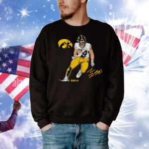 Iowa Football Sam LaPorta Superstar Pose T-Shirt