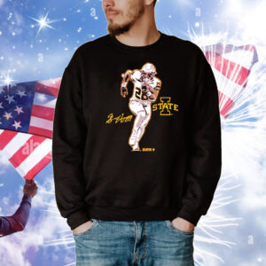 Iowa State Football Breece Hall Superstar Pose T-Shirt