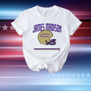 JMU Football Vintage Helmet T-Shirt