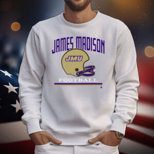 JMU Football Vintage Helmet T-Shirt