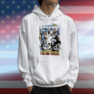 Kevin Garnett Minnesota Timberwolves Hardwood Classics commemorative player collage T-Shirt