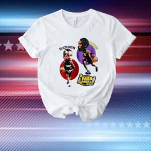 Kobe Bryant vs Allen Iverson NBA Finals 2001 big head T-Shirt