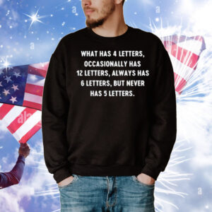 Limted What Has 4 Letters Occasionally Has 12 Letters T-Shirt
