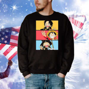 Luffy One Piece Straw Hat Pirates Manga Anime T-Shirt