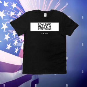 NESN Real Fans Watch Everything Rectangle T-Shirt