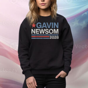 Newsom 2028 Gavin Newsom 2028 President 48 Election Campaign Tee Shirt