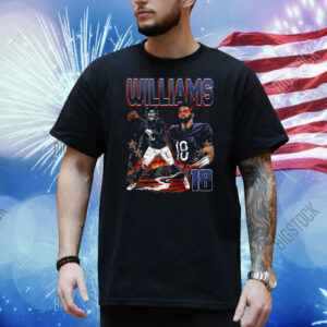 Official Caleb Williams 18 Chicago Bears NFL Football Planet Euphoria Artwork 2025 Shirt