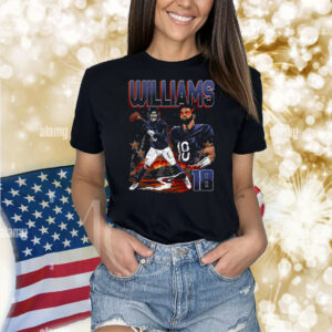 Official Caleb Williams 18 Chicago Bears NFL Football Planet Euphoria Artwork 2025 Shirt