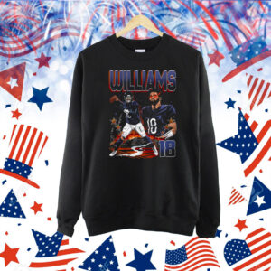 Official Caleb Williams 18 Chicago Bears NFL Football Planet Euphoria Artwork 2025 Shirt