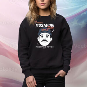 Official Greene’s Mustache Mojo The Magic Touch Riley Greene Detroit Tigers MLB Tee Shirt