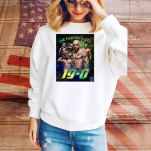 Official Jean Silva The Fighting Nerds Undefeated Streak In The UFC With His Win At UFC 314 19 – 0 Poster Tee Shirt
