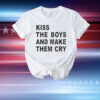 Official Sydney Sweeney Wearing Kiss The Boys And Make Them Cry T-Shirt