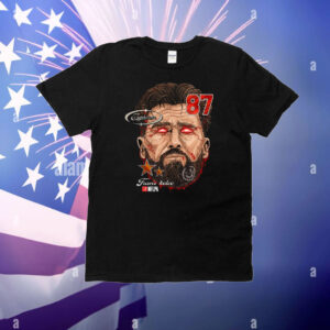 Official Travis Kelce Fat Head Kansas City Chiefs NFL Planet Euphoria Artwork T-Shirt