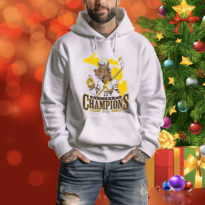 Official WM Western Michigan Broncos Men’s Ice Hockey NCAA National Champions 2025 Mascot Tee Shirt