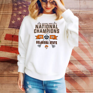 Oklahoma State Cowboys NCAA Division I Men’s Golf National Champions 2025 Tee Shirt