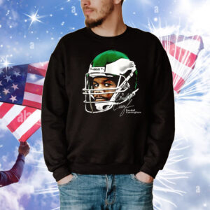 Randall Cunningham Philadelphia Eagles watercolor art big head T-Shirt