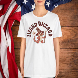 Retro Fantasy Lizard Wizard T-Shirt