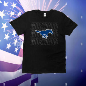 SMU Mustangs Repeating Wordmark T-Shirt