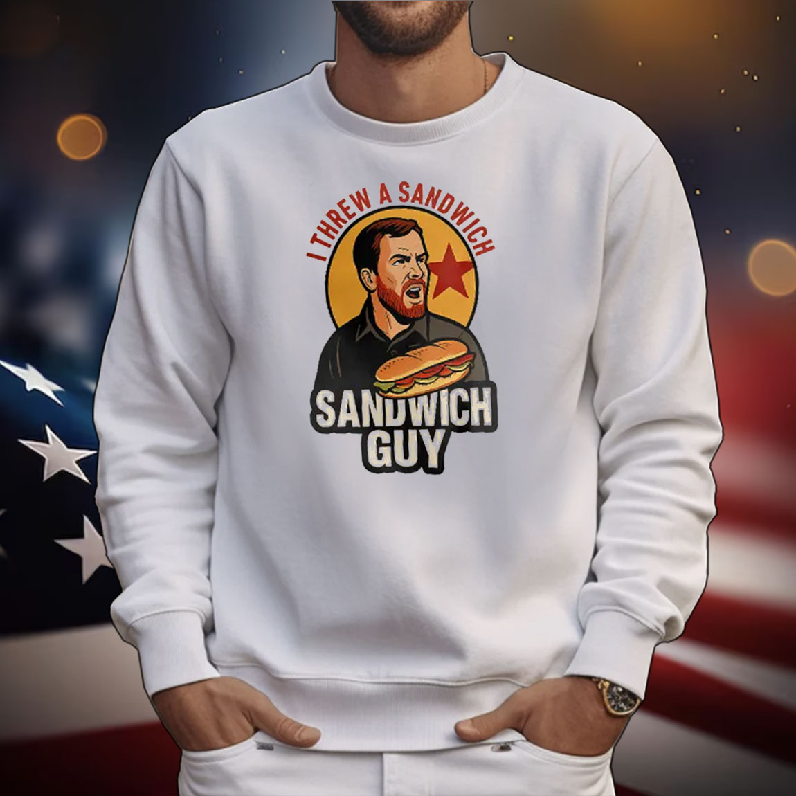 Sandwich Guy I Throw Sandwiches Not People T-Shirt