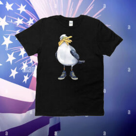 Seagull With Fries And Sneakers Fun T-Shirt
