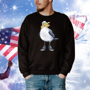 Seagull With Fries And Sneakers Fun T-Shirt